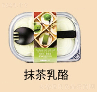 福寧豆乳盒子蛋糕慕斯杯千層網紅零食西式糕點冰淇淋甜品抹茶乳酪味