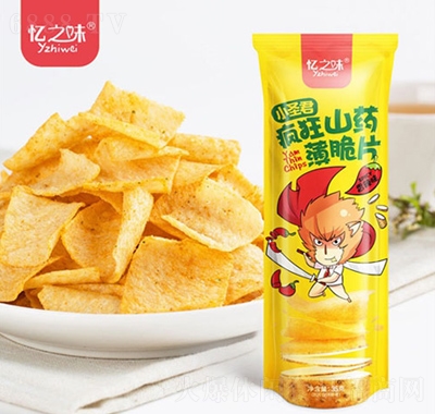 憶之味山藥脆片香辣味35g網紅零食休閑小吃