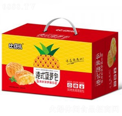 比得熊港式菠蘿包追劇零食聚會小吃