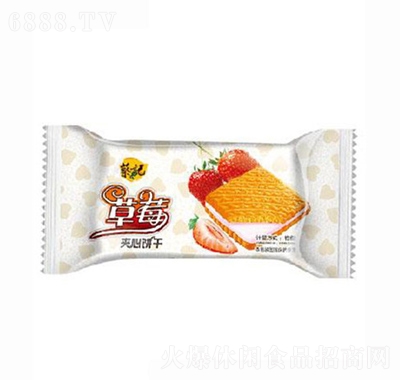 蔡記休閑零食辦公室食品草莓夾心餅干