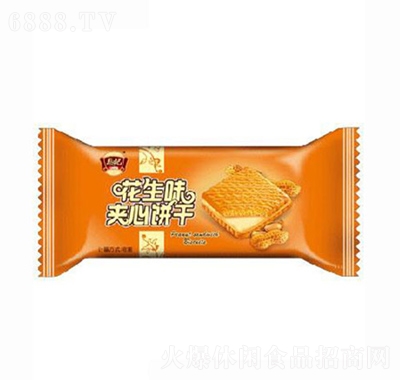 蔡記追劇零食聚會小吃花生味夾心餅干