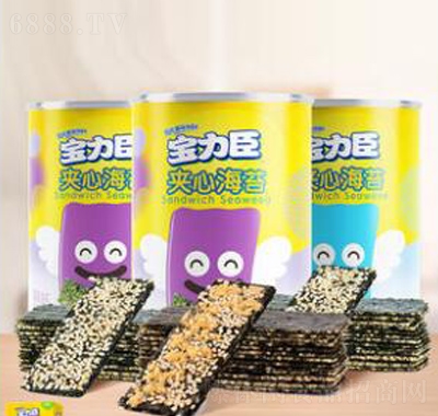 寶力臣寶寶夾心海苔50