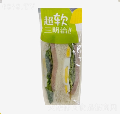 天益午餐肉蛋三明治休閑零食批發代理招商