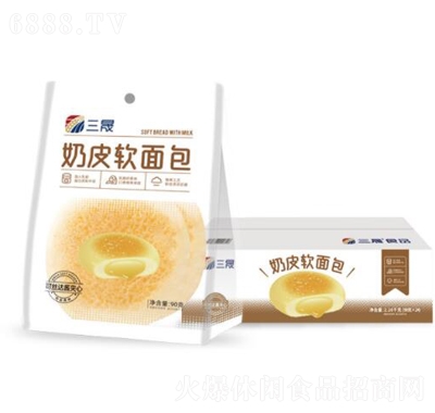 三晟奶皮軟面包乳酪味營養早餐零食小吃糕點
