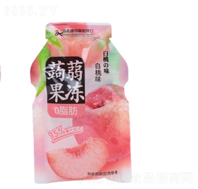 好來屋白桃味蒟蒻果凍網