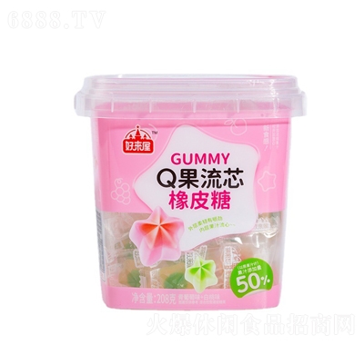 好來屋爆漿白桃葡萄軟糖