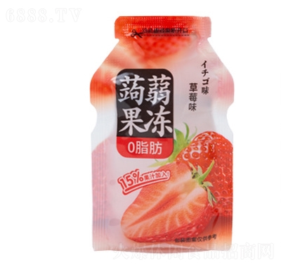 好來屋草莓味蒟蒻果凍網