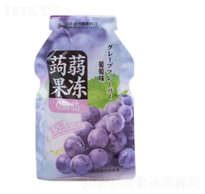 好來屋葡萄味蒟蒻果凍網