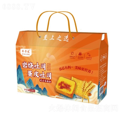 羋卡龍禮盒零食巖燒蛋皮