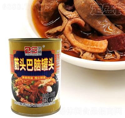 飄香遠大筋頭巴腦罐頭360g罐裝牛肉牛雜旅游垂釣拌面
