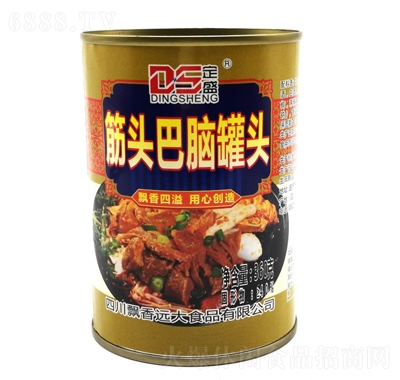 飄香遠大筋頭巴腦罐頭罐裝牛肉牛雜旅游垂釣拌面360g
