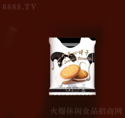 佬食仁夾心餅干牛奶味休