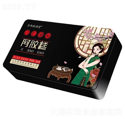 東御膠顏堂阿膠糕鐵盒紅