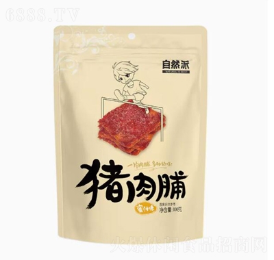 自然派豬肉脯100g蜜