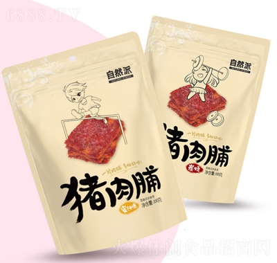 自然派豬肉脯100g蜜
