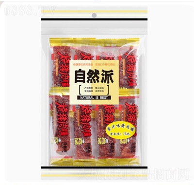 自然派豬肉脯即食零食風