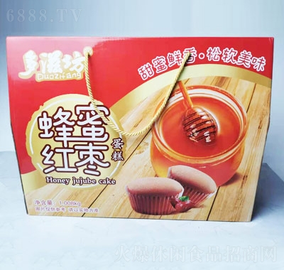 多滋坊蜂蜜紅棗蛋糕禮盒裝1.008kg
