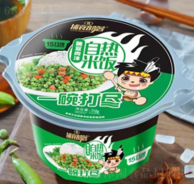 捕食部落豌豆肉末自熱米