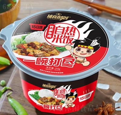 捕食部落竹筍牛肉自熱米