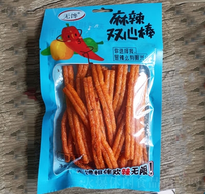 無饞辣條麻辣雙心棒零食