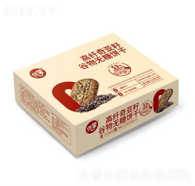優(yōu)摯高纖奇亞籽谷物無糖餅干326g