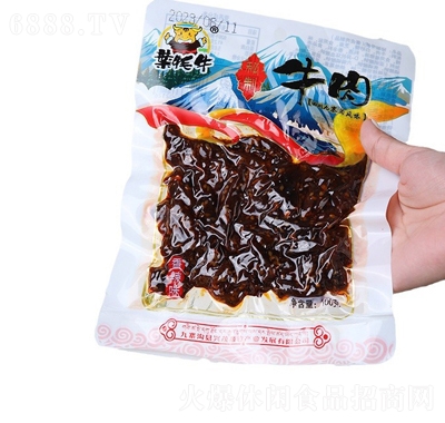 葉牦牛九寨溝風(fēng)味油拌牛肉干特產(chǎn)休閑零食100g