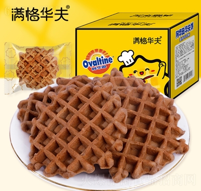 滿格華夫阿華田夾心華夫餅批發(fā)早餐蛋糕整箱