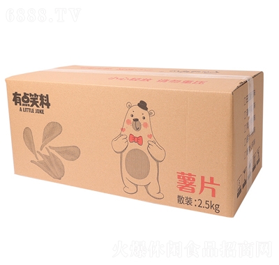 阿婆家的有點笑料薯片土豆片膨化網紅休閑小零食品2.5kg