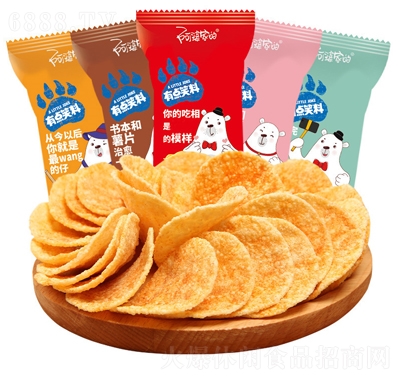 阿婆家的有點笑料薯片網紅休閑食品