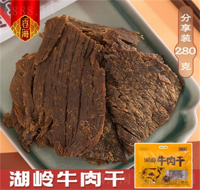 香海溫州特產(chǎn)湖嶺手撕牛肉干風(fēng)干牛肉即食休閑零食小吃280g