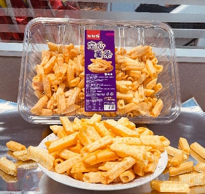 旺財狗盒裝膨化食品空心薯條番茄味