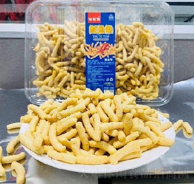 旺財狗盒裝膨化食品魷魚條魷魚味